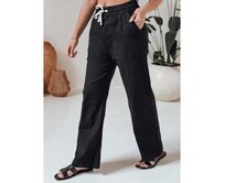 Dámské volnočasové kalhoty s širokými nohavicemi BOHO DAY černé Černá, M