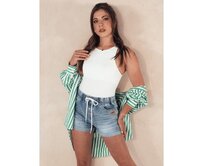 Dámské šortky GLAM TOUCH modré Modrá, XS