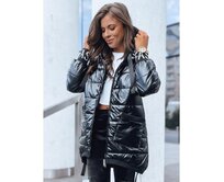 Dámská prošívaná bunda FASHION CHIC černá Černá, XL