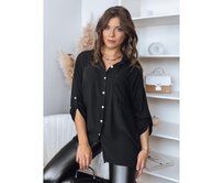 Dámská košile oversize RANCH černá Černá, Univerzální