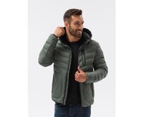 Pánská bunda zateplená CLAY khaki barva Khaki, XL
