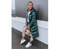 Dámská zimní bunda GOLDEN PREMIUM tmavě zelená Zelená, S