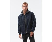 Pánská prošívaná bunda mid-season GIOVANNI navy blue Modrá, S