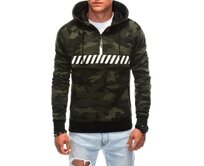 Pánská mikina B1601 zelená Zelená, XXL