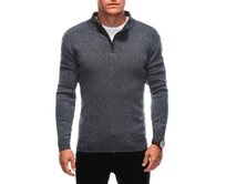 Pánský svetr E222 tmavě šedý Tmavě šedá, XXL/3XL