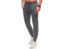 Pánské tepláky P1434 šedé Šedá, 3XL