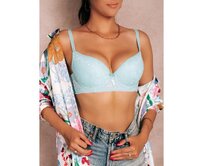 Dámská push-up podprsenka ULR407 mátová Mátová, 36/80B