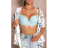 Dámská push-up podprsenka ULR406 mátová Mátová, 38/85C
