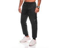 Pánské tepláky - tmavě šedé Tmavě šedá, L/XL