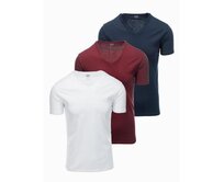 Pánské hladké tričko - mix 3-pack Z29 Červená, S