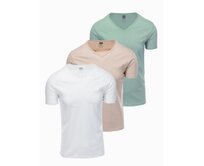 Pánské hladké tričko - mix 3-pack Z29 Zelená, S