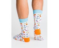 Pánské vzorované ponožky 3-pack Vícebarevný, 41-46