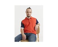 Polo tričko Veblock s barevným rukávem Oranžová, S
