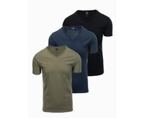 Pánské hladké tričko - mix 3-pack Z29 Bílá, L