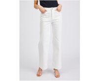 Bílé dámské bootcut džíny Bílá, 38