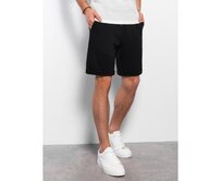 Pánské pletené šortky V2 OM-SRCS-0107 černé Černá, XL