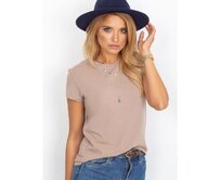 Dámské tričko PEACHY tmavě béžové Vícebarevný, L