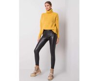 Dámské legíny z ekologické kůže Briana RUE PARIS černé Černá, M