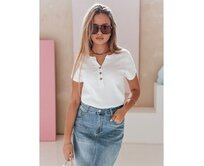 Dámská pruhovaná halenka KISS LOOK bílá Bílá, Univerzální