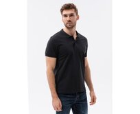 Pánská  polokošile S1374 černá Černá, XL