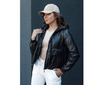 Dámská přechodová bunda s kapucí ARON černá Černá, L