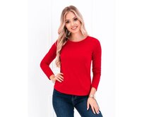 Dámská halenka s dlouhým rukávem LORA červená Červená, XL