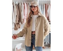 Dámská přechodová bunda oversize KOSMOJACK, béžová Béžová, Univerzální