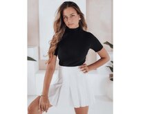 Dámský pruhovaný svetr s krátkým rukávem GIRLGLORY černý Černá, Univerzální