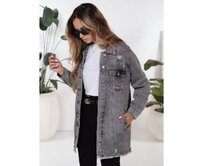 Dámská džínová bunda XENIA šedá Břidlicová, L