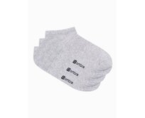 Pánské ponožky CAREY šedé 3-pack Šedá, Univerzální
