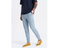 Pánské tepláky jogger modré Modrá, XXL