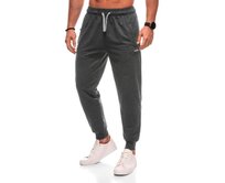 Pánské tepláky P1506 - šedé Tmavě šedá, XL