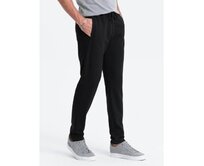 Pánské tepláky ve fit střihu V1 OM-PASK-0166 černé Černá, S