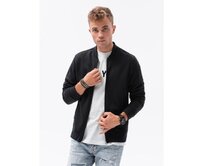 Pánská mikina na zip COLBY černá Černá, L