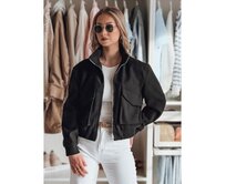 Dámská přechodová oversize bunda LUMINA černá Černá, S