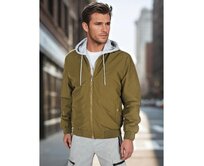 Pánská bunda bomberka s kapucí zelená Zelená, M