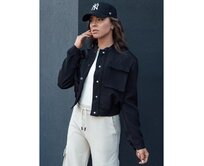 Dámská bunda bomber PRIEV černá Černá, S