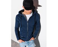 Pánská mikina na zip COLEMAN tmavě modrá Námořnická modrá, XL