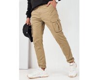 Pánské kalhoty cargo béžové Béžová, 38/52
