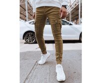 Pánské džíny cargo kamelové Karamelová, 30/44