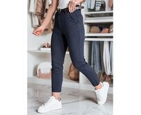 Dámské kalhoty slim fit s páskem LINESKA khaki Námořnická modrá, M