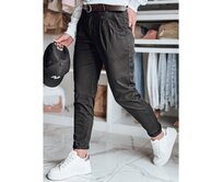 Dámské chino kalhoty s páskem MODELA černé Černá, M