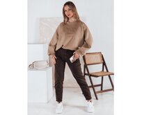 Dámská mikina one size COSYONE kávová Karamelová, Univerzální