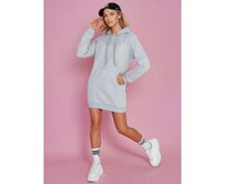 Dámská dlouhá mikina s kapucí oversize TIMMY světle šedá Světle šedá, S