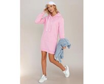 Dámská dlouhá mikina s kapucí oversize TIMMY růžová Růžová, S