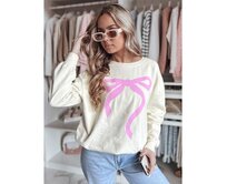 Dámská mikina one size oversize SOFTTIE béžová Béžová, Univerzální