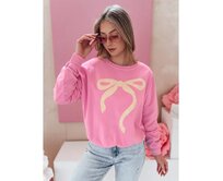 Dámská mikina one size oversize SOFTTIE růžová Růžová, Univerzální