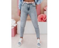 Dámské kalhoty slim fit džínové SKINNEX modré Modrá, S