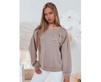 Dámská mikina FLORINE, jedna velikost, oversize, mokka Karamelová, Univerzální