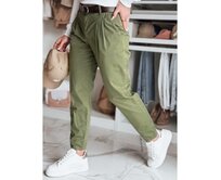Dámské chino kalhoty s páskem MODELA khaki Khaki, M